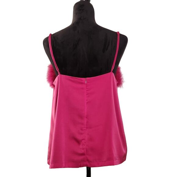 HYFVE Pink Feather Cami Tank, Size Large - Picture 3 of 12